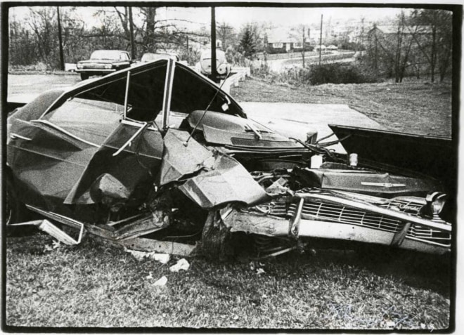 Angular Wreck, 1976, vintage gelatin silver print (Itek print)