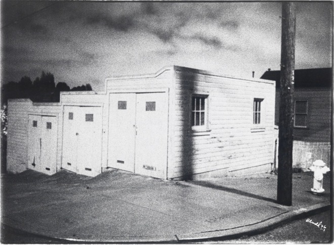 17th Street Garages, San Francisco, CA, 1976, vintage gelatin silver print (Itek print), 18 x 24 inches