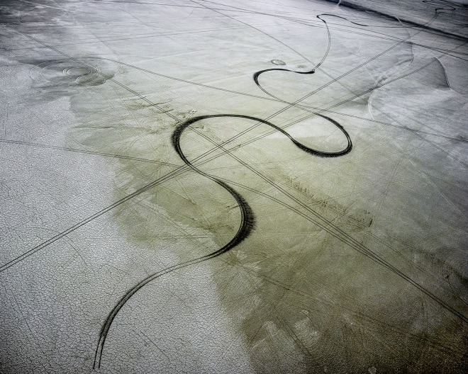 Michael Light, Salt Track Looking Northwest, Pleistocene Lake Bonneville, Wendover, Utah