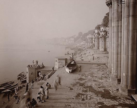 Benares, India, 1979, toned gelatin silver print, 12 x 10 inches