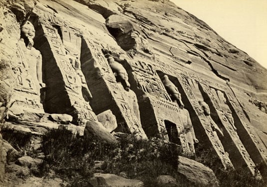 Facade of the smaller Temple Abou Simbel, Nubira