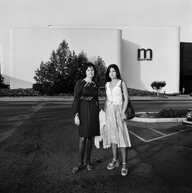 Two Young Women at May Co, 1976