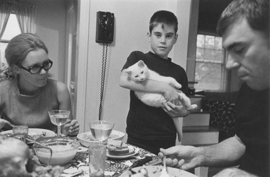 Dean Turner with his parents and cat, Detroit, 1968