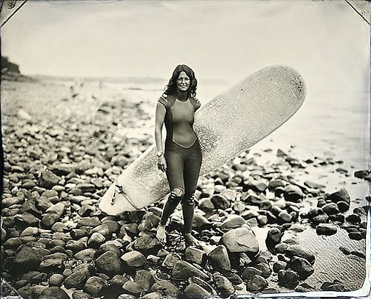 Joni Sternbach, Ditch Plains, Montauk, #3 Gillian, 2007, unique tintype, 8 x 10 inches