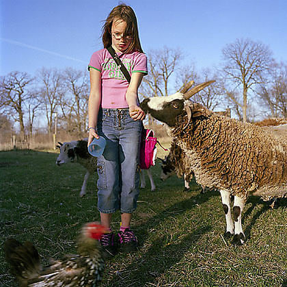 Megan (She&#039;s afraid of Chickens), from the series Kane County, 2006, chromogenic print