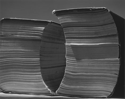 Two Tall Books, 2002, gelatin silver print, 20 x 24 inches