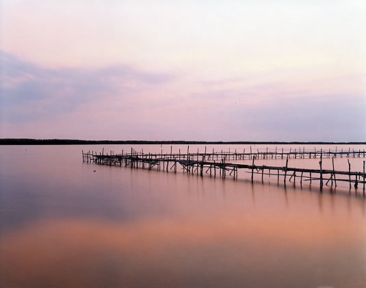 Docks for Fishing Boats, Caibarien, Cuba, 2004, Chromogenic print