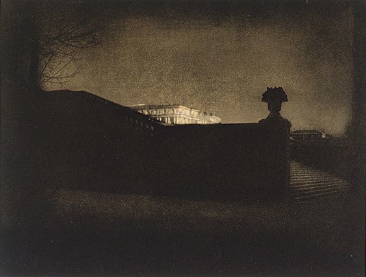 Eduard J. Steichen, Nocturne-Orangerie Staicase, Versailles, 1913