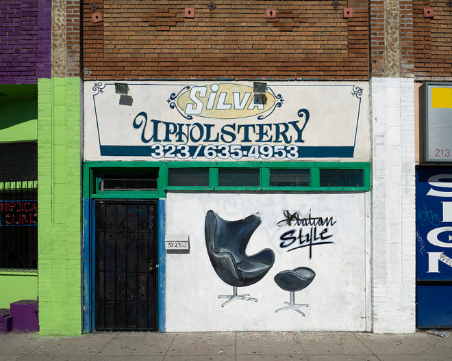 Silva Upholstery, Pico Boulevard, Los Angeles, chromogenic print