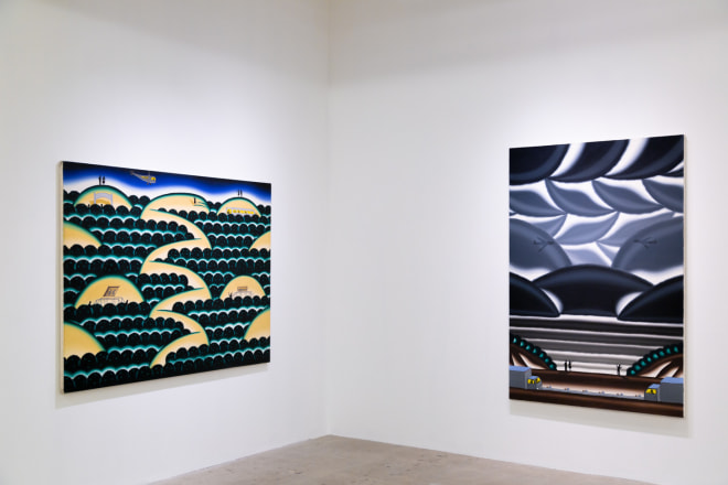 Installation view of Roger Brown, Venus Over Manhattan, New York