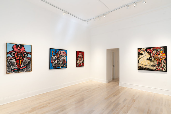 Installation view of &quot;Maryan,&quot; curated by Eddie Martinez, at Venus Over Manhattan, New York