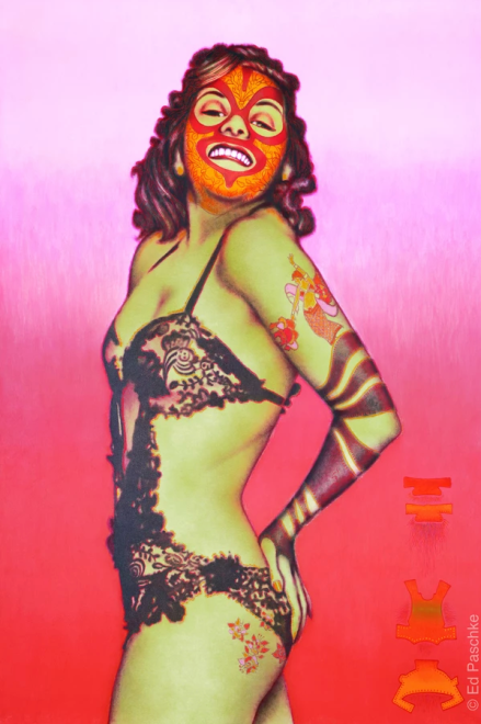 Painting by Ed Paschke titled Oiliphant from 1971