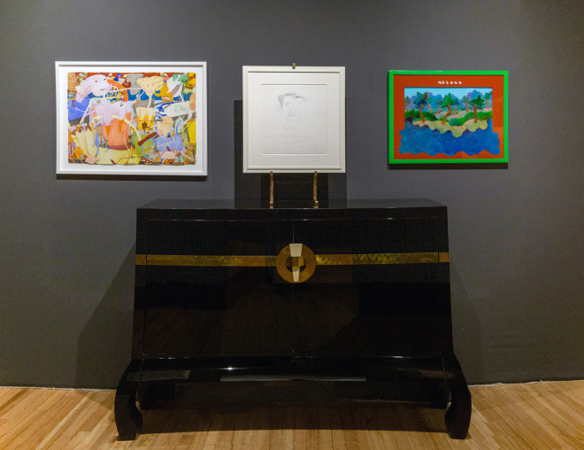 Installation view of &quot;Remembering Phyllis Kind,&quot; The Art Show at the Park Avenue Armory, 2020