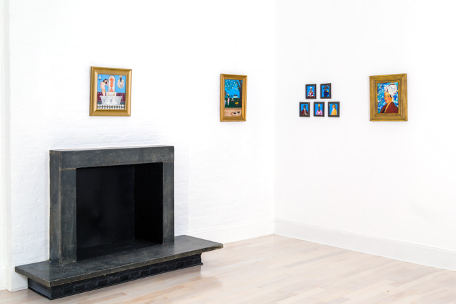 Installation view of Andrew LaMar Hopkins Exhibition at Venus Over Manhattan New York 2020