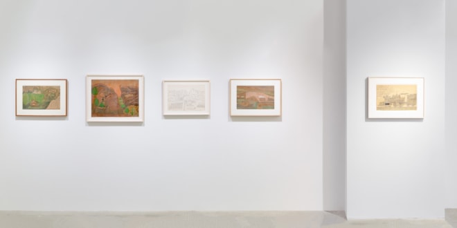 Installation view of Joseph Elmer Yoakum, Venus Over Manhattan, New York, 2019