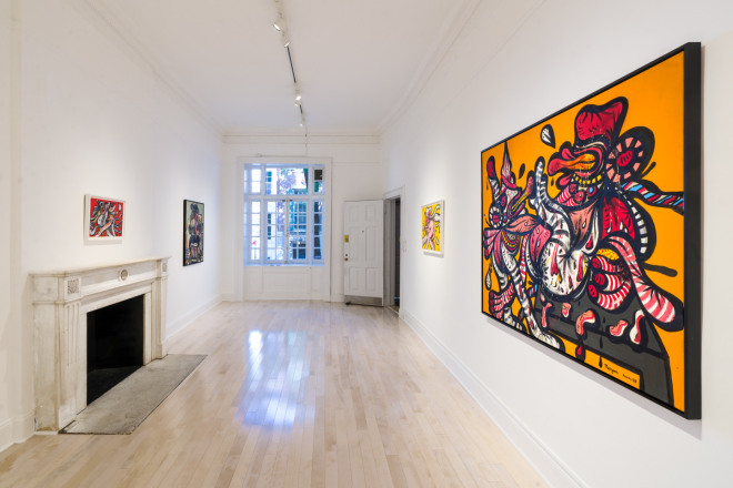 Installation view of &quot;Maryan,&quot; curated by Eddie Martinez, at Venus Over Manhattan, New York