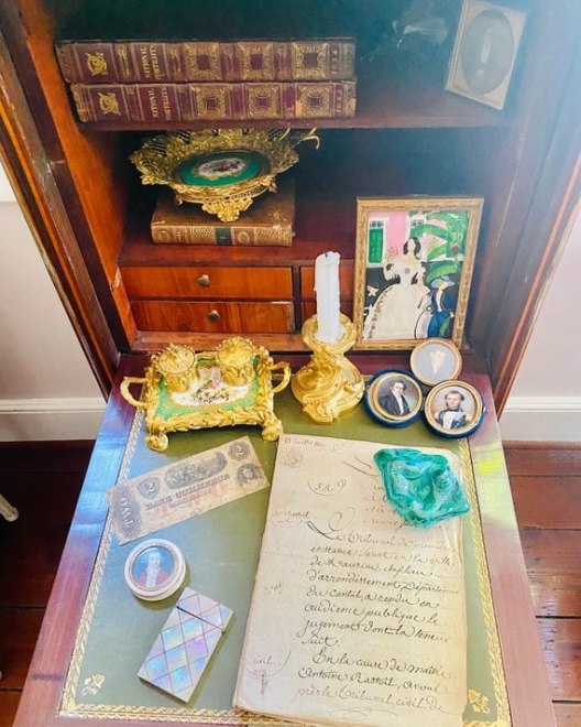 Interior of artist Andrew LaMar Hopkins' home in Savannah Georgia