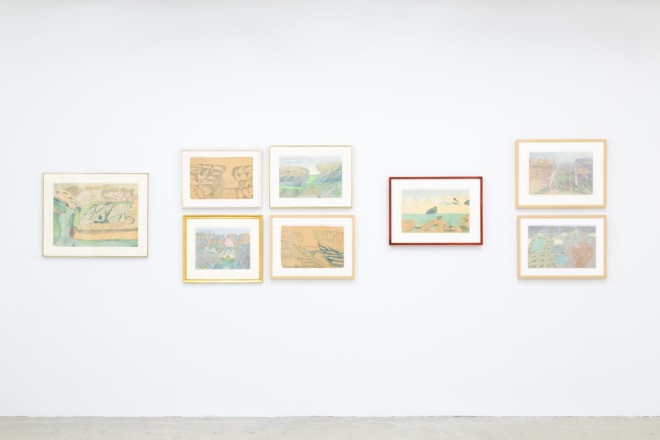 Installation view of Joseph Elmer Yoakum, Venus Over Manhattan, New York, 2019