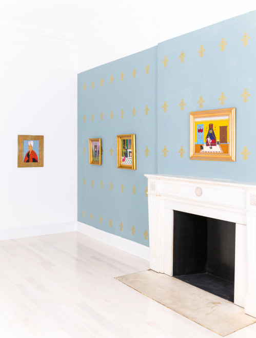 Installation view of Andrew LaMar Hopkins Exhibition at Venus Over Manhattan New York 2020