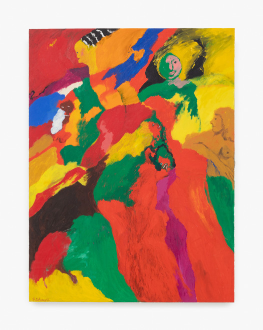 Robert Colescott,&nbsp;6 Witnesses, 1968. Photography by Josh Schaedel. Image courtesy of The Trust and Blum.