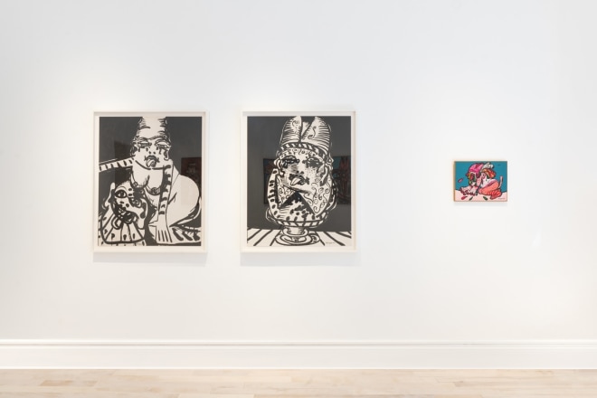 Installation view of &quot;Maryan,&quot; curated by Eddie Martinez, at Venus Over Manhattan, New York