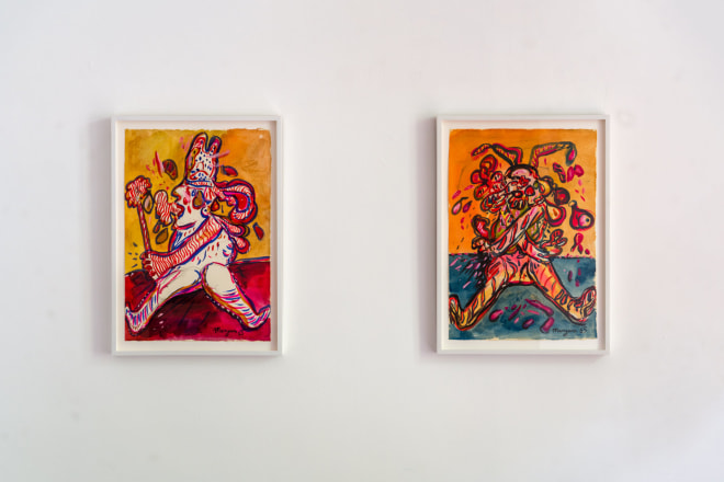 Installation view of &quot;Maryan,&quot; curated by Eddie Martinez, at Venus Over Manhattan, New York