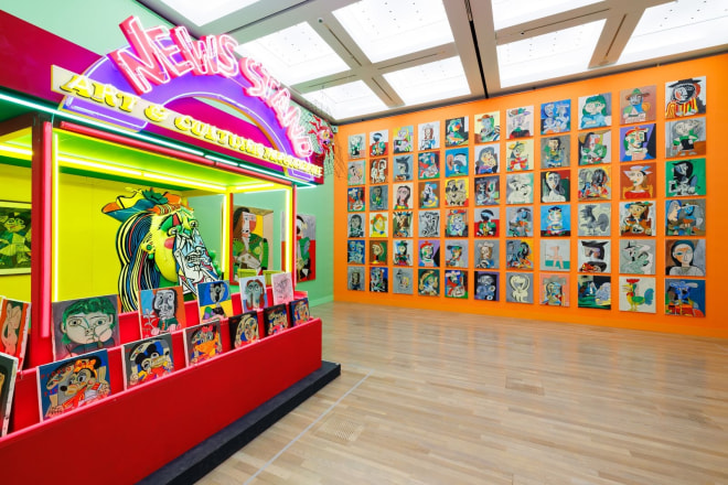 Installation view of &ldquo;Keiichi Tanaami: Adventures in Memory,&rdquo; The National Art Center, Tokyo, 2024. Courtesy The National Art Center, Tokyo. Photo: Noriko Yamamoto.