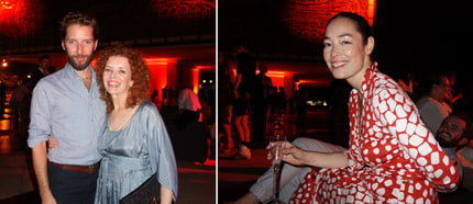  Left: Artist Matthu Placek with his mother. Right:&nbsp;Visionaire&rsquo;s Cecilia Dean. (Photos: Sam Roeck)&nbsp;