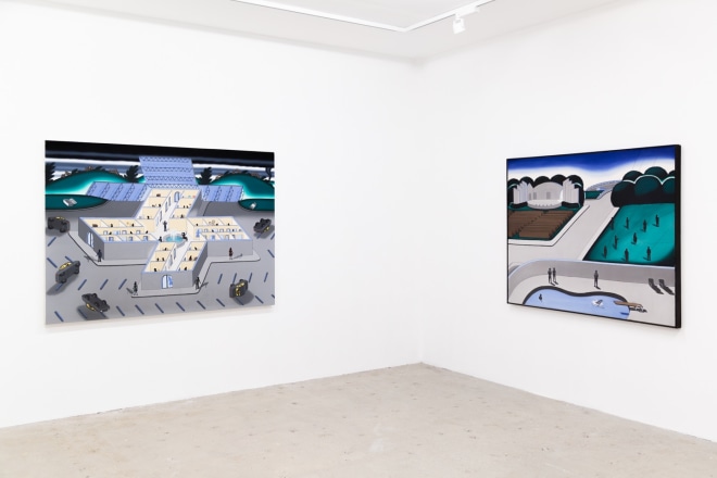 Installation view of Roger Brown, Venus Over Manhattan, New York