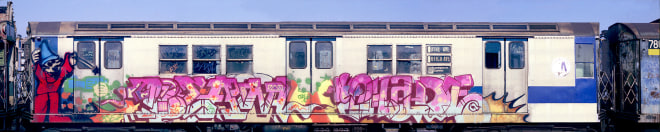 Henry Chalfant, Beam Phade, 1980, Kodak Professional Endura Metallic Paper, 12h x 60w in