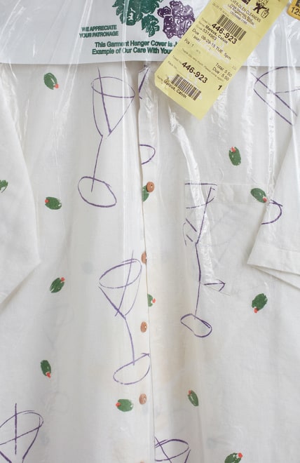 Calvin Marcus Martini Shirt (Silver Glen Cleaners: &quot;Thank You! We Appreciate Your Patronage&quot;), 2015