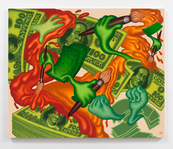 Peter Saul Art and Money, 2015