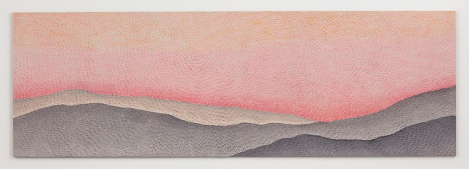 Jennifer Guidi Thoughts Move Along Your Ridge (Painted Sand SF #3P, Pink Sky), 2017