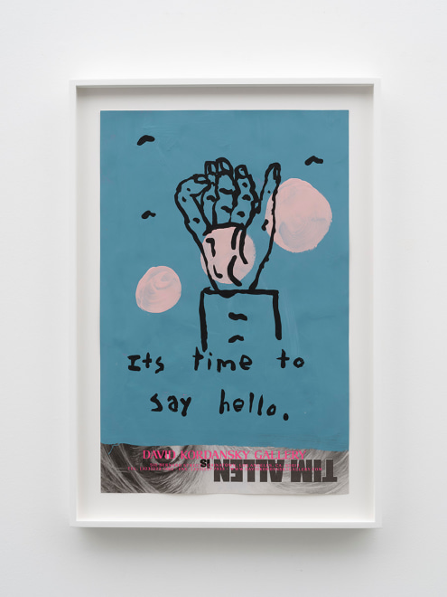 Joel Mesler, Untitled (It&#039;s Time to Say Hello), 2020