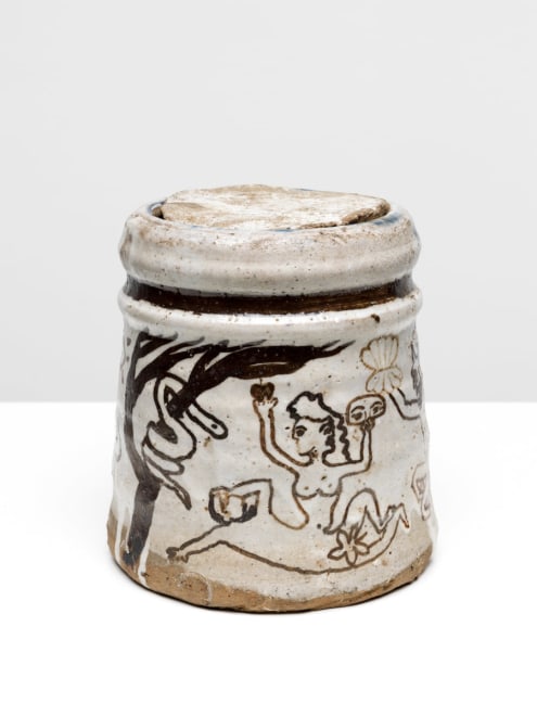 Michael Frimkess Covered Jar, Frimkess, 1961