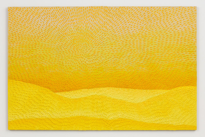 Jennifer Guidi Breath Fills You (Painted Sand SF #2P, Yellow Sky), 2017