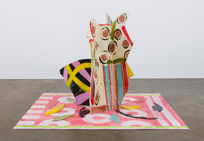 Betty Woodman, Aztec Vase and Carpet #8, 2015