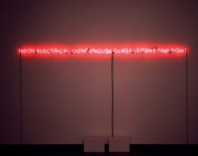 Joseph Kosuth in Power + Imagination: Conceptualism 1966-1976