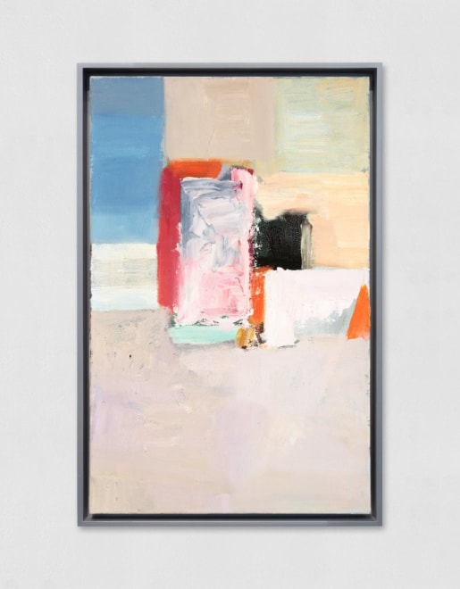 Ilse D'Hollander Untitled, 1995 signed and dated by the artist, verso with accompanying certificate of authenticity signed by Ric Urmel, Executor of the Estate oil on canvas painting: 21 5/8 x 13 3/4 inches (55 x 35 cm) framed: 22 7/16 x 14 7/8 x 1 3/4 inches (57 x 37.8 x 4.4 cm) (IDH-P.080)