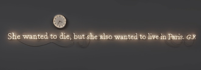 JOSEPH KOSUTH &#039;Existential Time #19&#039;, 2020