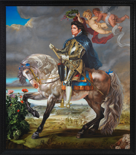 Kehinde Wiley in Michael Jackson: On the Wall