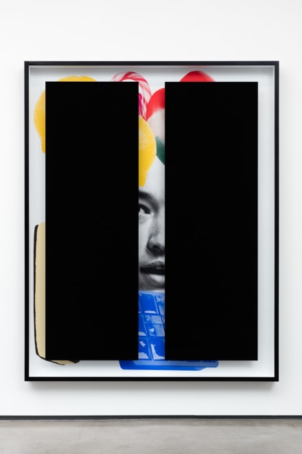 Kathryn Andrews Black Bars: D&eacute;jeuner No. 7 (Girl with Maracas, Lemons, Gummy Bears, Ice Cream Sandwich, Candy Cane and Ice Cube Tray), 2016