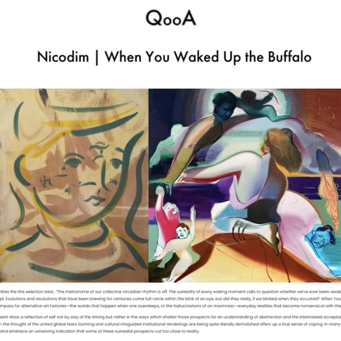 'When You Waked Up the Buffalo' featured in QooA