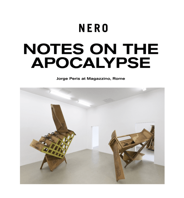 Notes on the Apocalypse: Jorge Peris at Magazzino, Rome