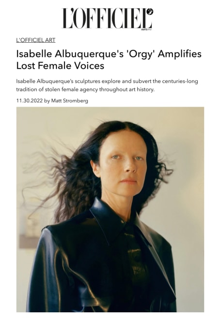 'Isabelle Albuquerque Fashions Portals of Her Own Plurality'