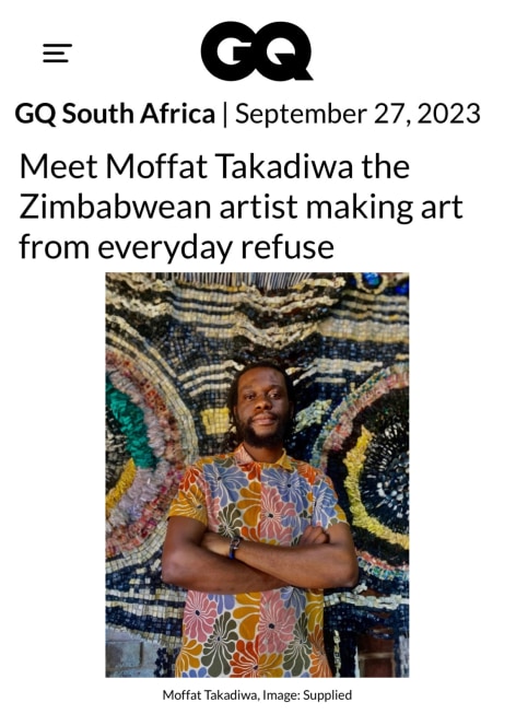 Meet Moffat Takadiwa the Zimbabwean artist making art from everyday refuse