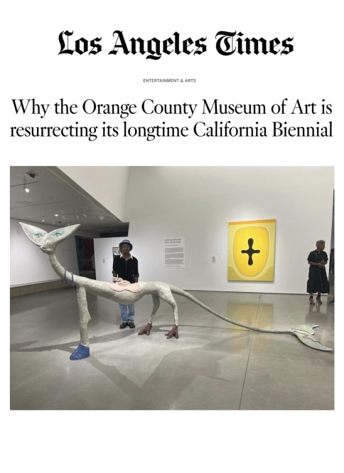 Simphiwe Ndzube in 'Why the Orange County Museum of Art is resurrecting its longtime California Biennial'
