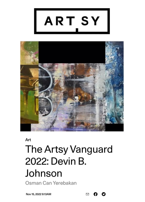 The Artsy Vanguard 2022: Devin B. Johnson