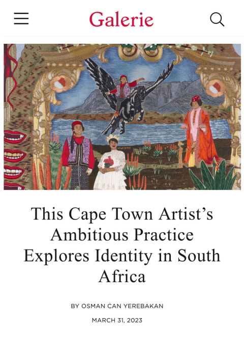 Thania Petersen in 'This Cape Town Artist's Ambitious Practice Explores Identity in South Africa'
