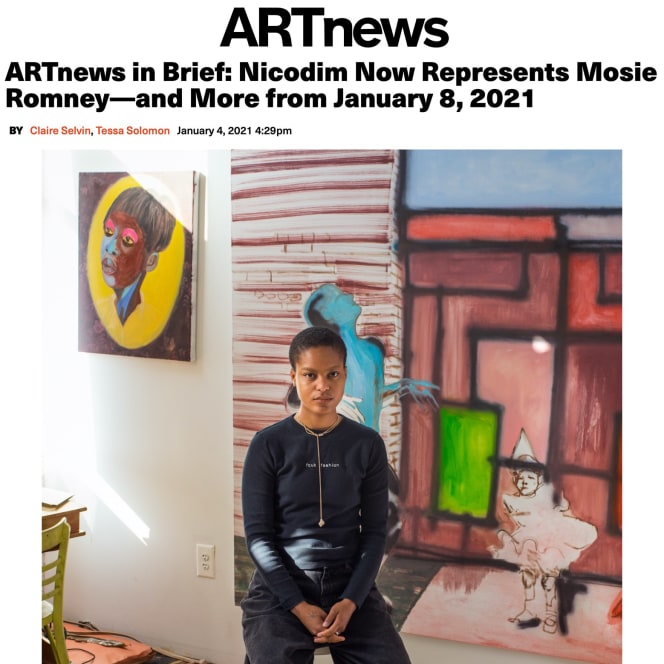 ARTnews in Brief: Nicodim Now Represents Mosie Romney